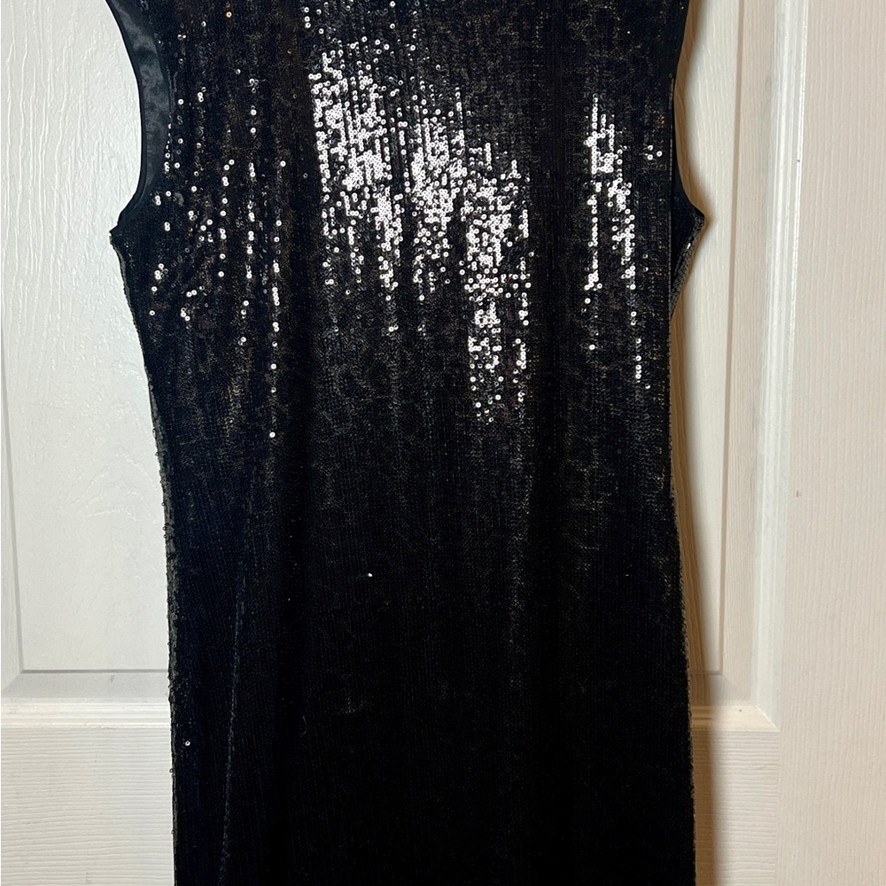 Romeo & Juliet Couture Black Sequin Dress